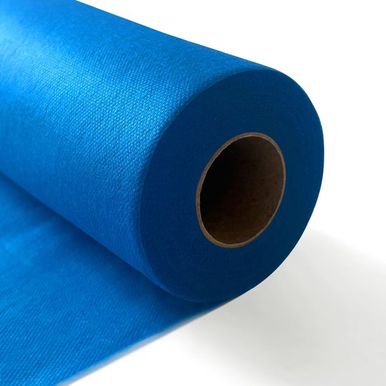 AmaCasa Tafelloper non-woven tafel lint bloem decoratie bruiloft communie 15cm/20m rol (zwart, 5,9
