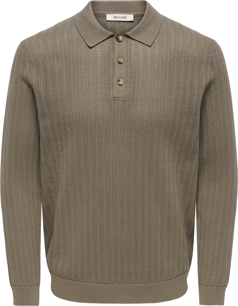 ONLY&SONS - ONSMOON LS STRUCTURE POLO REG - Heren - Polo's