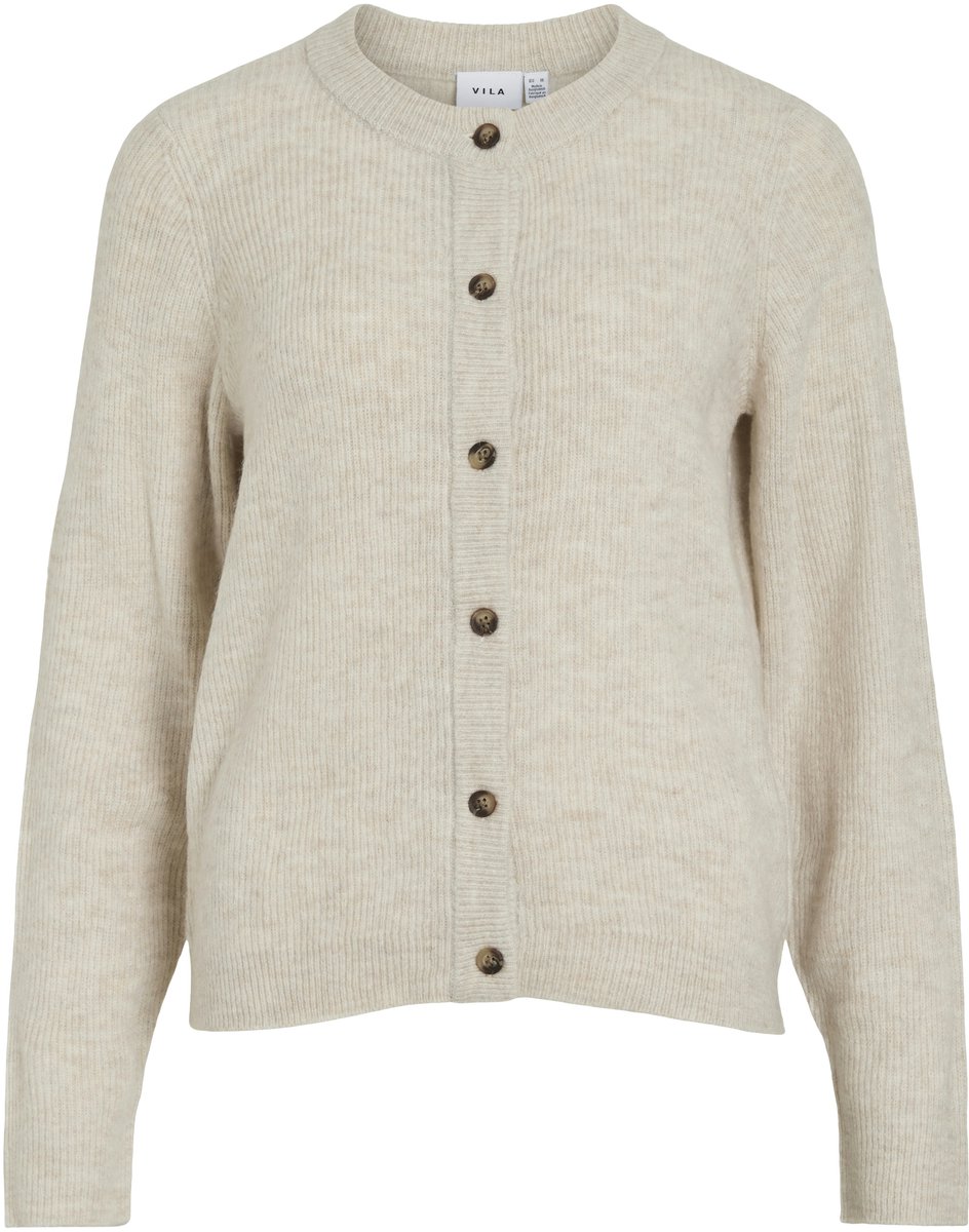 VILA - VIVIOLI O-NECK RIB KNIT CARDIGAN-NOOS - Dames - Cardigans