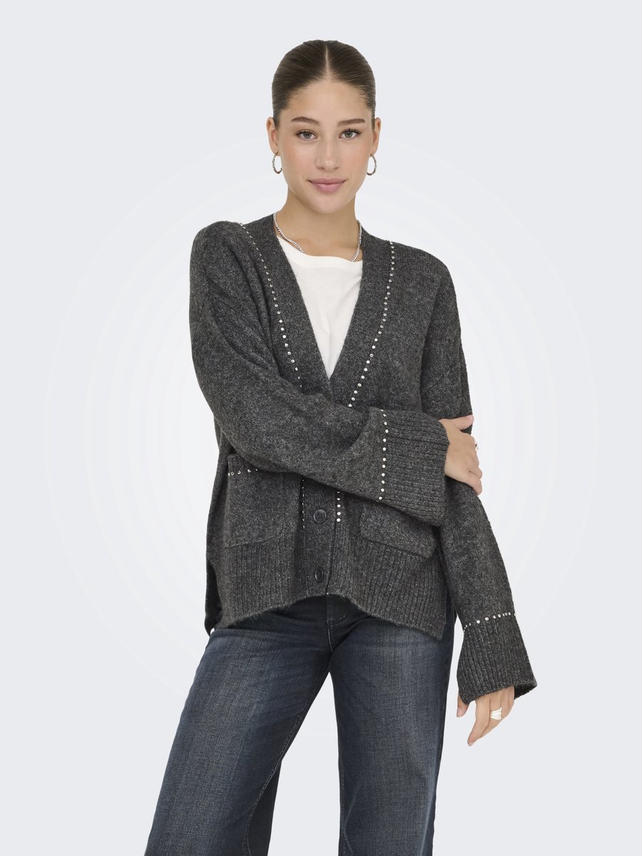 ONLY - ONLELSIE LS STUDS CARDIGAN CS KNT - Dames - Cardigans