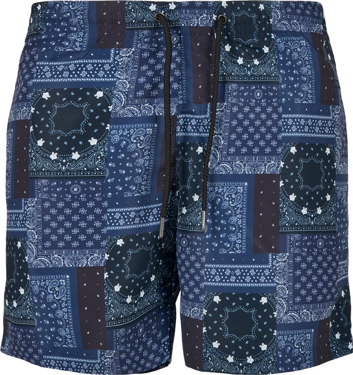 Urban Classics Pattern bandana aop Zwemshorts S Blauw
