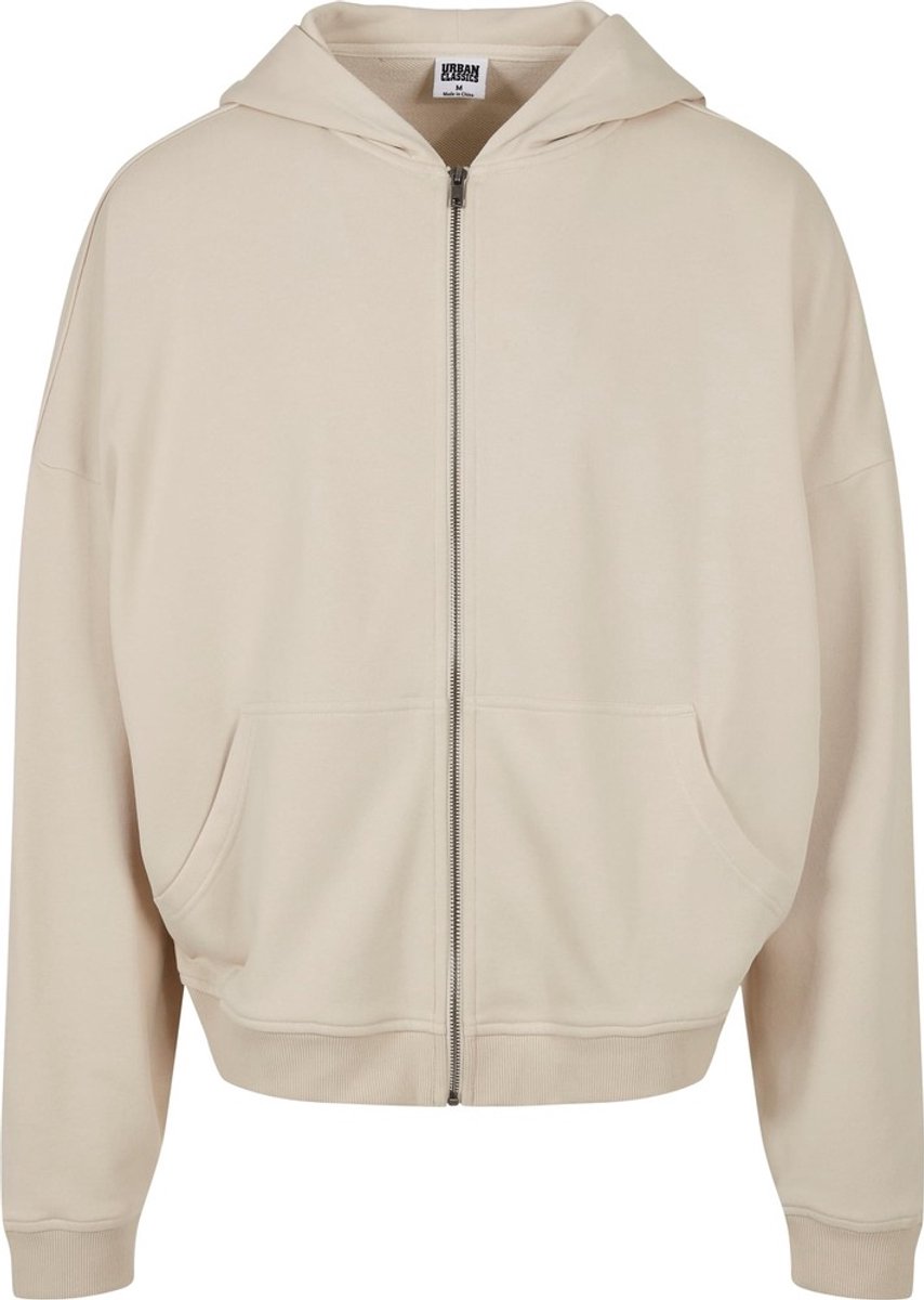 Urban Classics Organic 90’s softseagrass Vest met capuchon L Creme