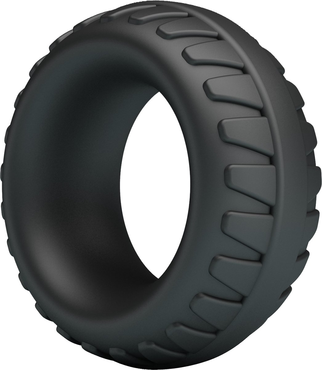 Crazy Bull - Dilson - Super Soft Siliconen Ring - Model 3 - Zwart