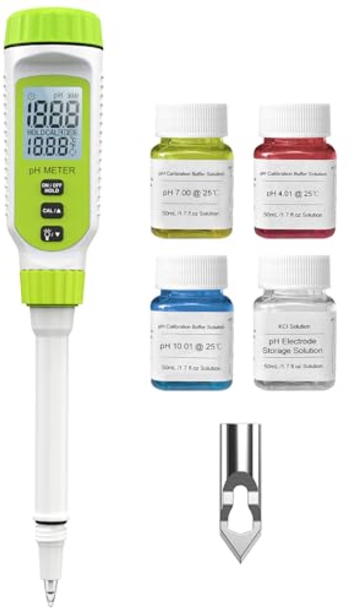 Digitale voedsel pH-meter voor nauwkeurige pH-tests van bodem, water en levensmiddelen