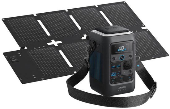 Anker SOLIX C300X DC plus - PS60 Portable Solar Panel - Portable powerstation - 600 W - Backup stroomuitval - Camping - Outdoor