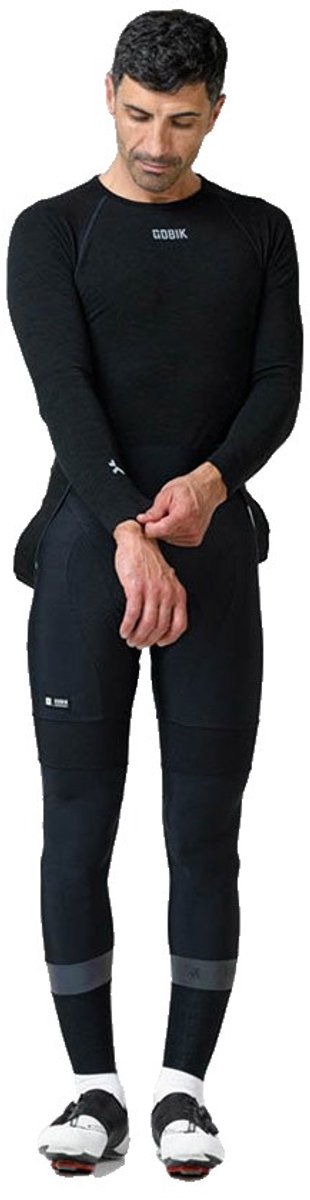 Gobik Winter Merino T-shirt Met Lange Mouwen Man Coal