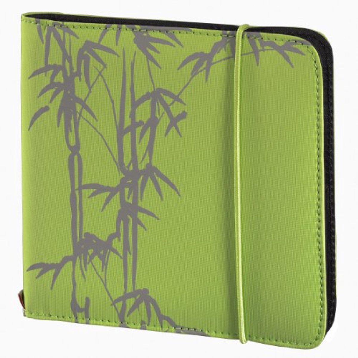 Nylon tas voor 24 CD's of DVD's - Groen