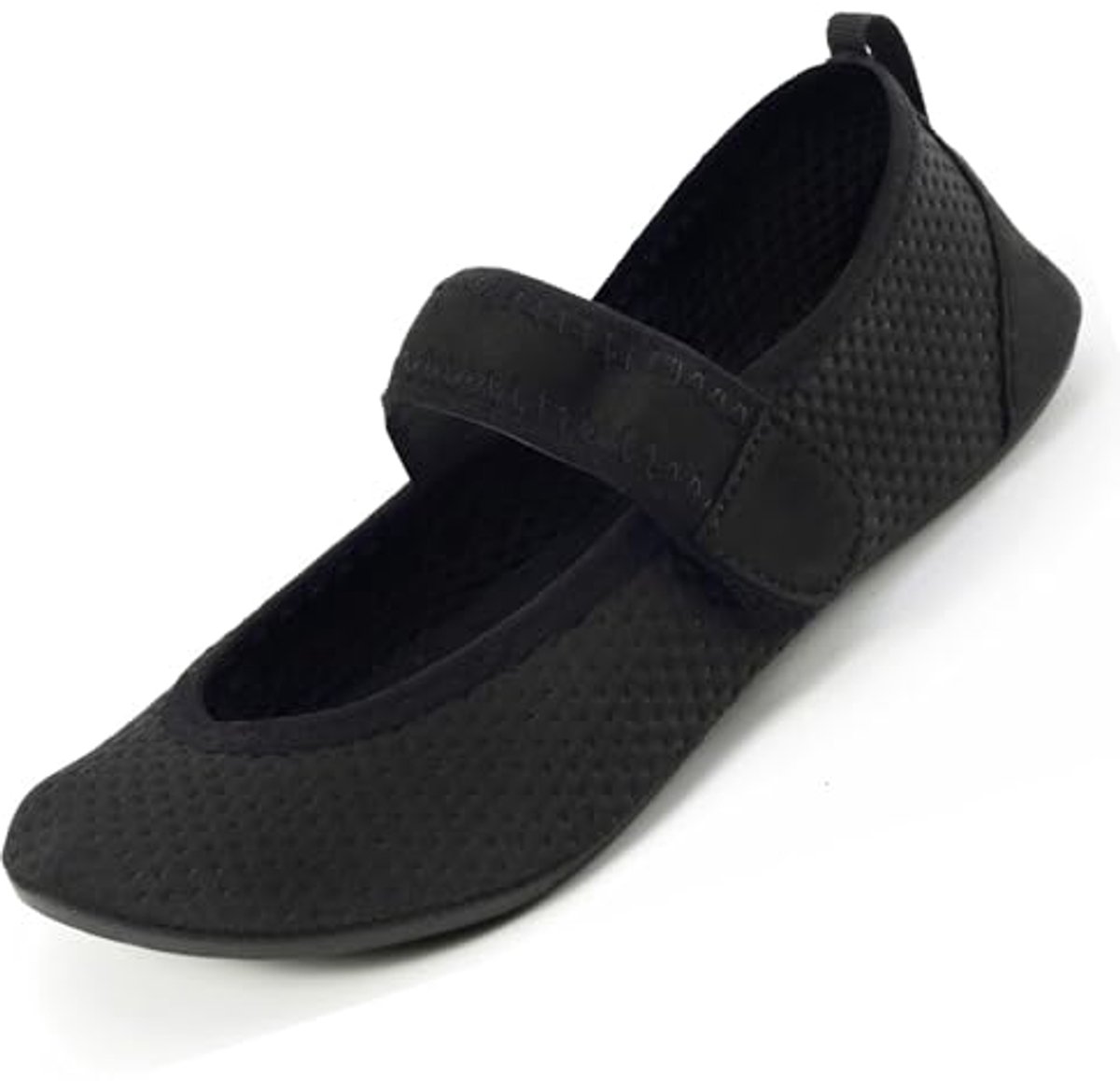 Blotevoetenschoenen voor Volwassenen met Klittenbandsluiting Zwart