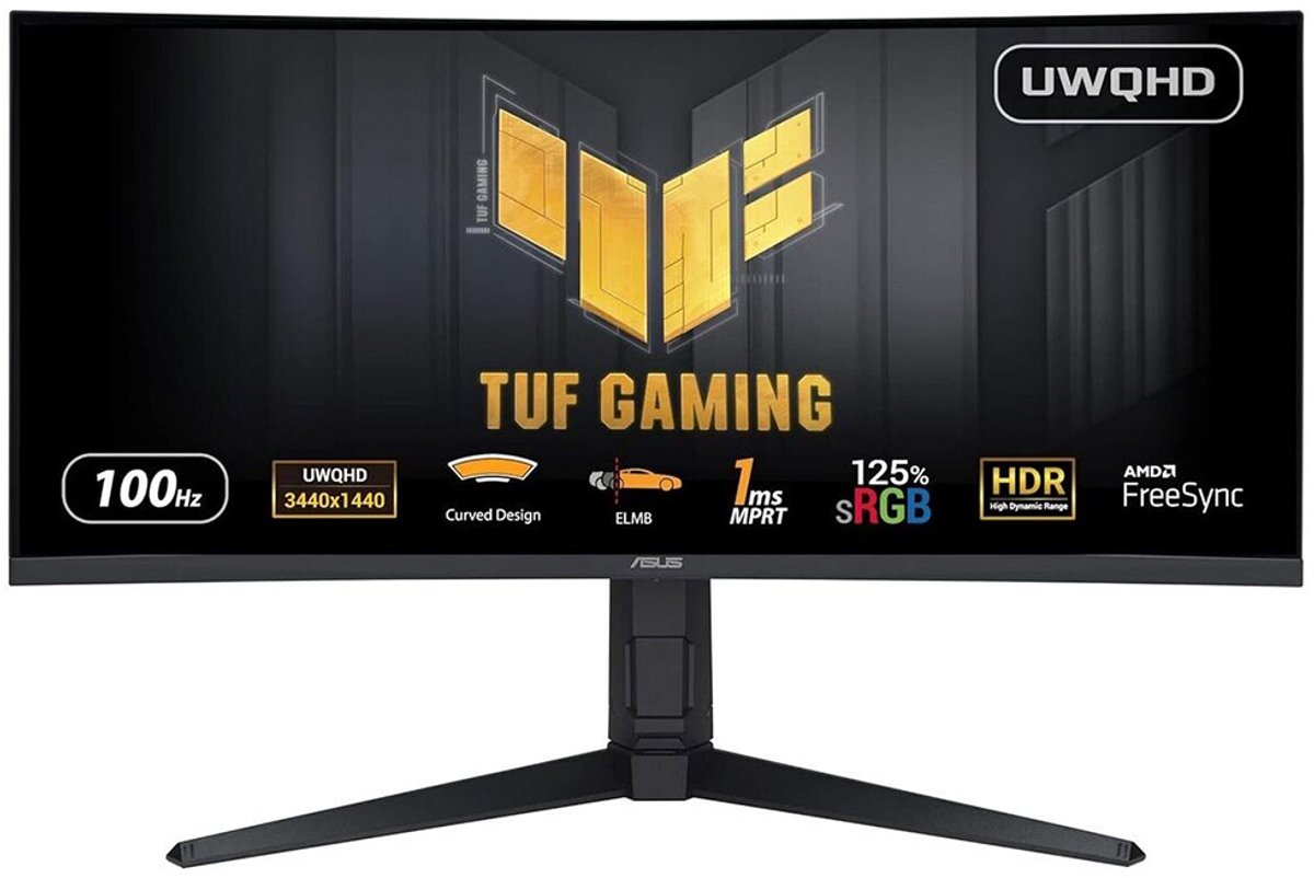 ASUS TUF Gaming VG34VQEL1A - 34 inch - 3440 x 1440 (Ultrawide Quad HD) - 1 ms - 100 Hz