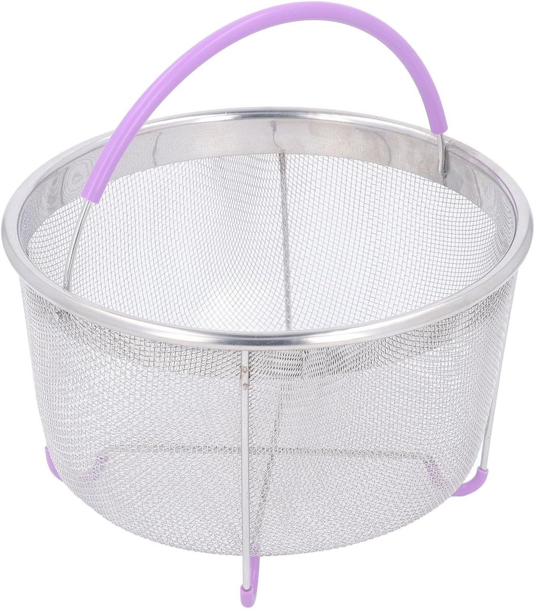 Stainless Steel Mesh Steam Basket Insert - 6 Liter Pressure Cookers - Multifunctional Strainer - Fitness Lovers - Health-Conscious Cooks