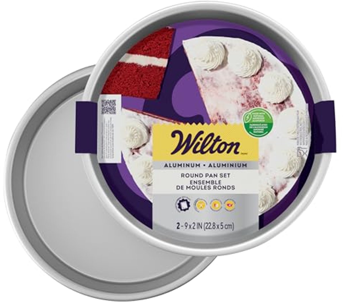 Ronde Cakepannen 2-Pack - 9 x 2 inch - Aluminium