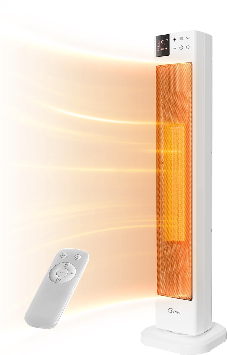 Azomor® Energiezuinige keramische torenverwarming met afstandsbediening en timer