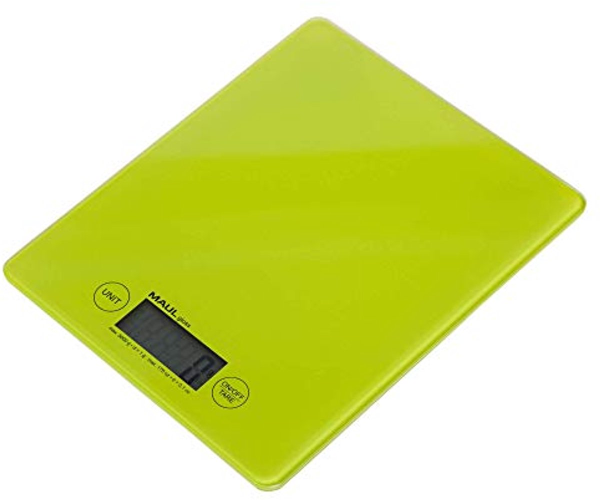 Digitale Keukenweegschaal - Lichtgroen, 5 kg, Glazen Oppervlak