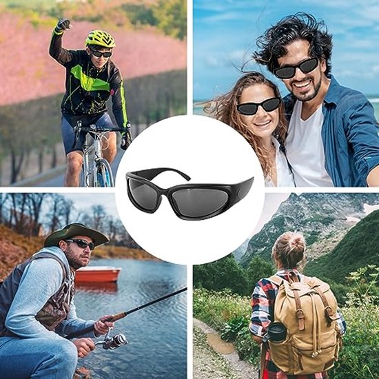 Coolen futuristische zonnebril voor heren en dames met UV400 bescherming — afbeelding 5