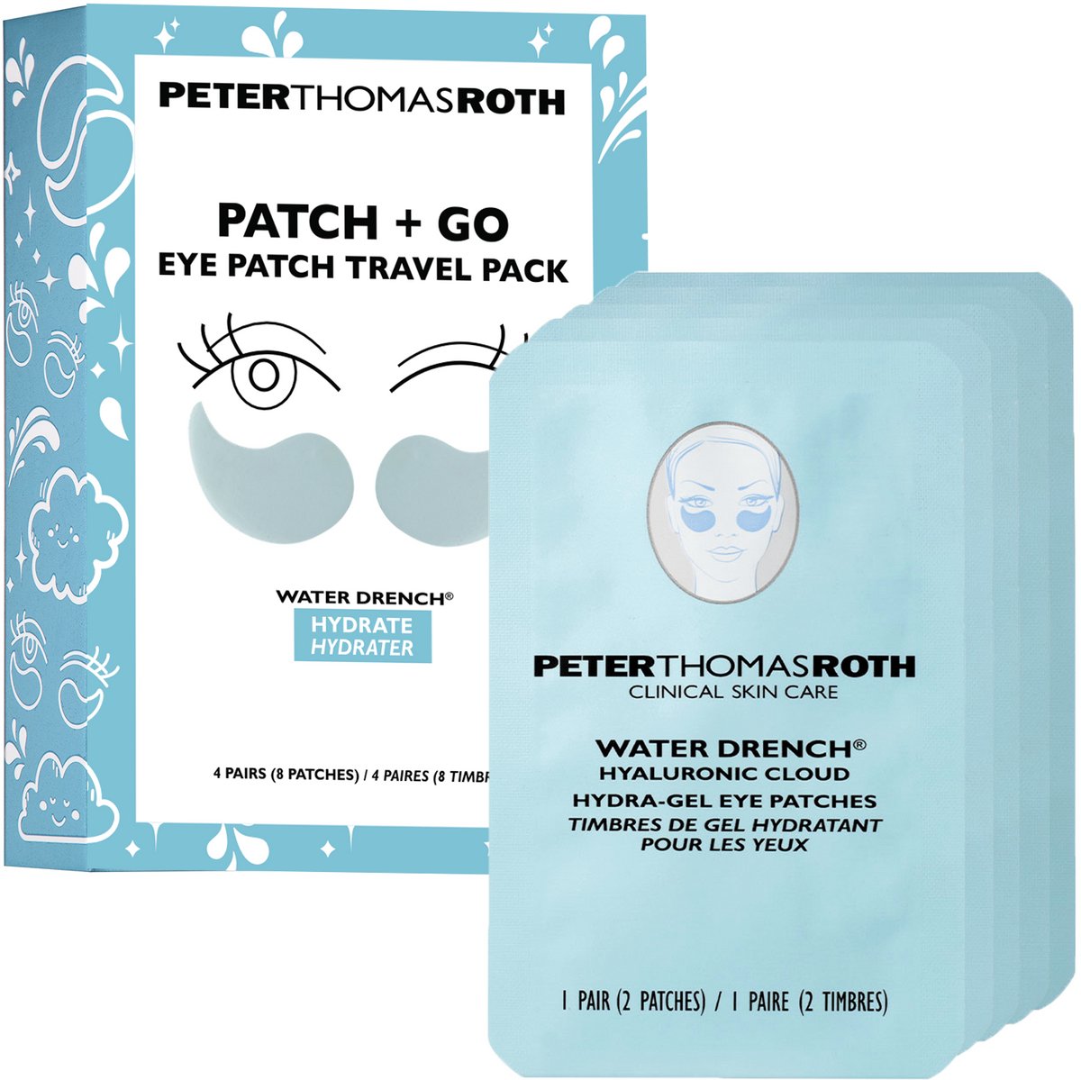 Peter Thomas Roth - Peter Thomas Roth Patch + Go Eye Patch Travel Pack Water Drench 4pairs