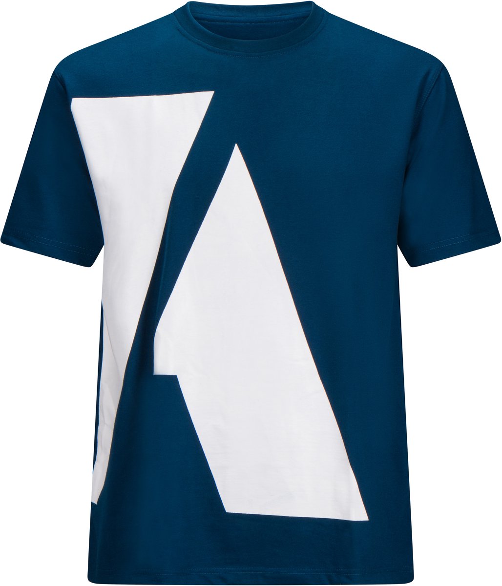 Ali’s Fightgear "Legacy" – T-shirt – Sportshirt / Trainingsshirt – Maat XL – Heren & Dames – Kickboks & MMA – Blauw / Wit
