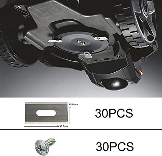 Scherpe Reservemessen Robotmaaiers 30 Stuks RVS - Scherpe - €80,43