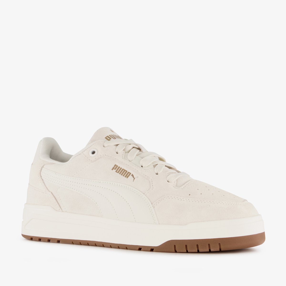 Puma Shuffle Downtown suede heren sneakers Wit
