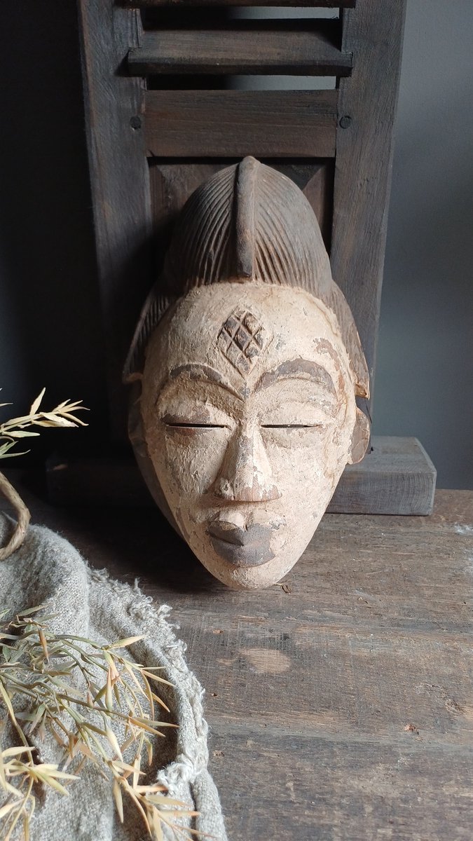 Houten Punu masker 1