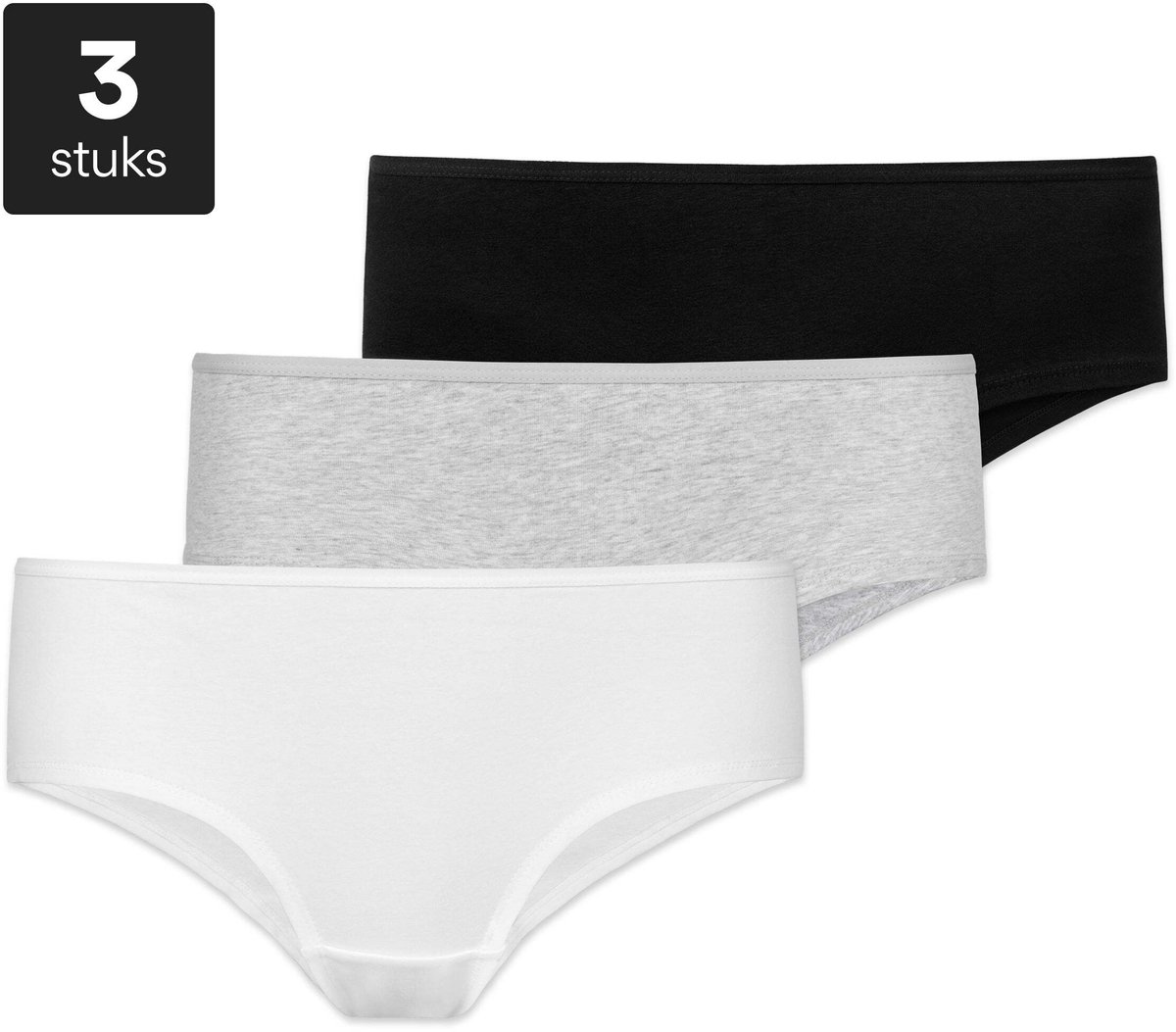 SNOCKS Dames Hipster Slip - 3-Pack Panties van Biokatoen - Comfortabel Ondergoed S-XL
