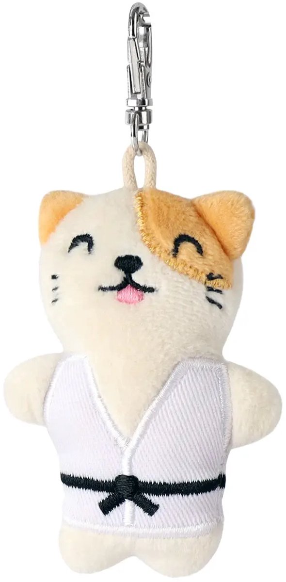 Sleutelhanger knuffel | Kat in gi