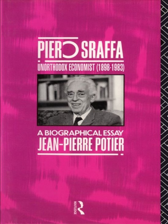 Piero Sraffa, Unorthodox Economist (1898-1983) - cover