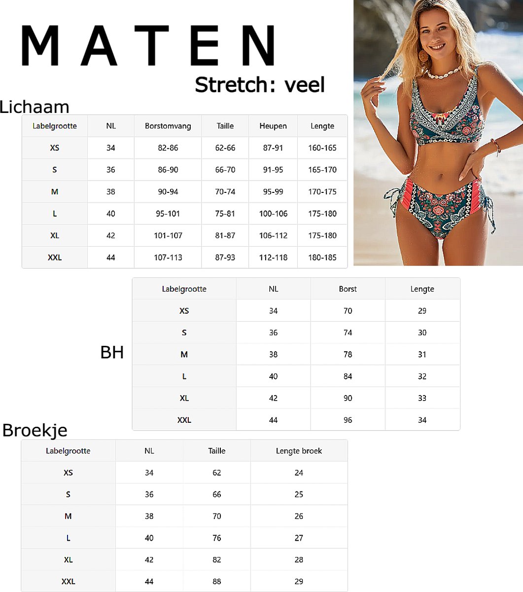 LaGloss® 2 - Delige Bikini Set met Bloemenprint - Hipster Bikini - Zomerse Badmode Dames — afbeelding 5