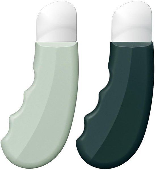 2 stuks - Mee-eter schraper - Herbruikbare gezichtsschraper - Geschikt voor acne verwijdering, reiniging van de poriën van het gezicht en reiniging - Ergonomisch - Voor diepe reiniging - Geschikt voor mannen en vrouwen