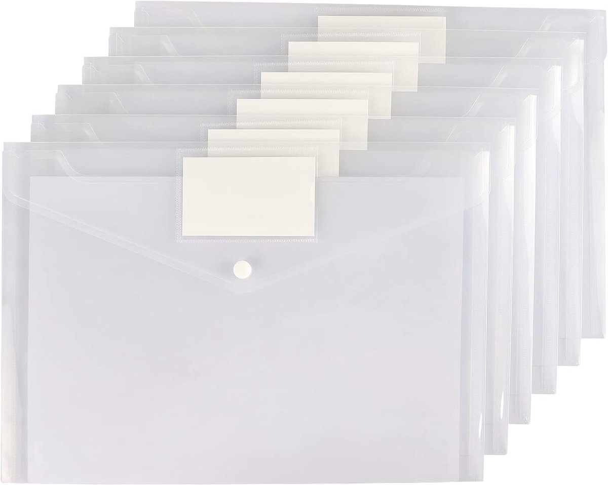 Documentenmap a4 - 6 stuks - documententas - documentenkoffer - sorteermap - projectmap - documententas - documenten map a4 - documententas a4 - documententasje voor op reis - documenten tas - documentenbox a4 - vakkenmap - projectmap a4