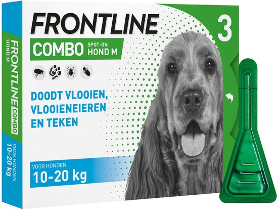 Frontline Combo Spot On 2 Medium Hond Medium - Anti vlooien en tekenmiddel - 4+2 pip