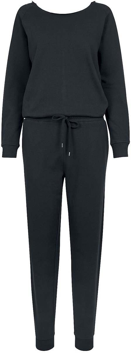 Urban Classics Long Sleeve Terry Dames Jumpsuit – XS Zwart
