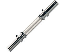 Tunturi Halterstang - Met Inbussluiters - 36cm - 30mm diameter - Incl. gratis fitness app