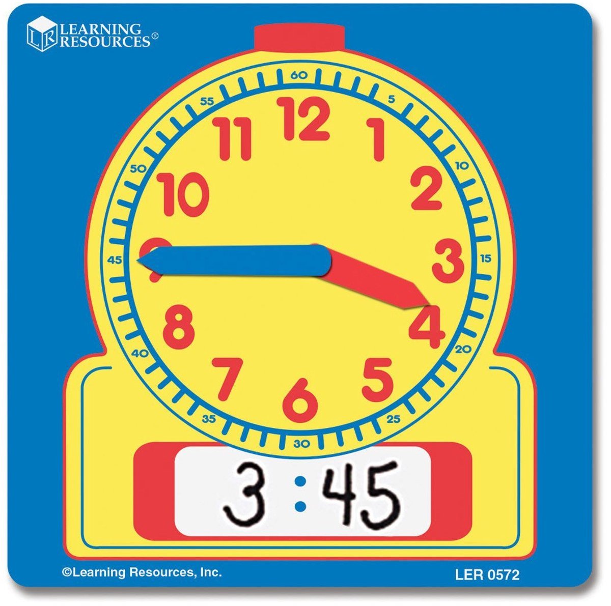 Learning Resources Schrijf & Wis klok, leerling klokken (10 st.) - 6+