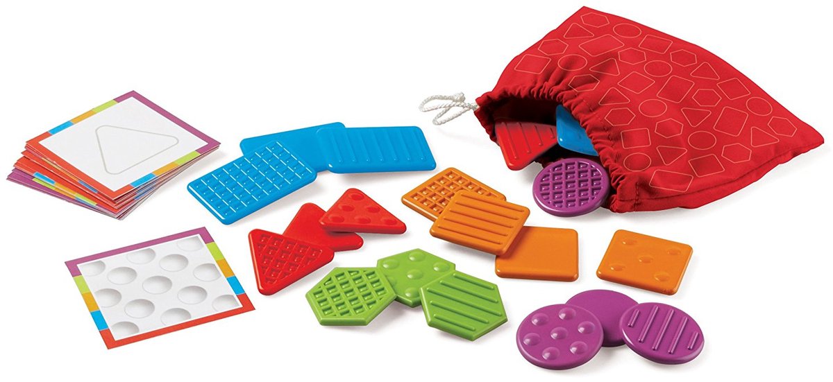 Learning Resources Miniland - Leer vormen en tacktieken - 31-delig - Voor kinderen vanaf 3 jaar