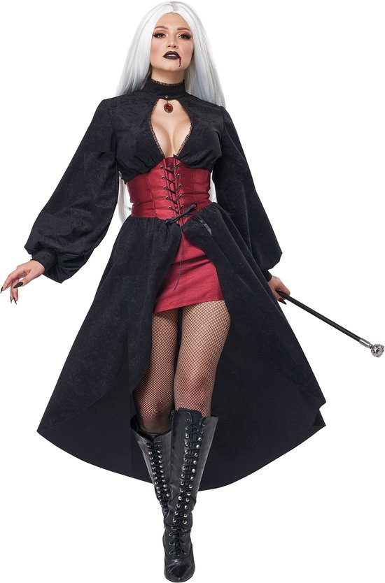 Corset Noir Femme Vampire - Bustier Gainant Avec Lacets Pour Soirée Ou Halloween