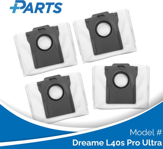 Sacs à poussière Dreame L40s Pro Ultra (4 pièces, Plus.Parts alternative au RDB8)