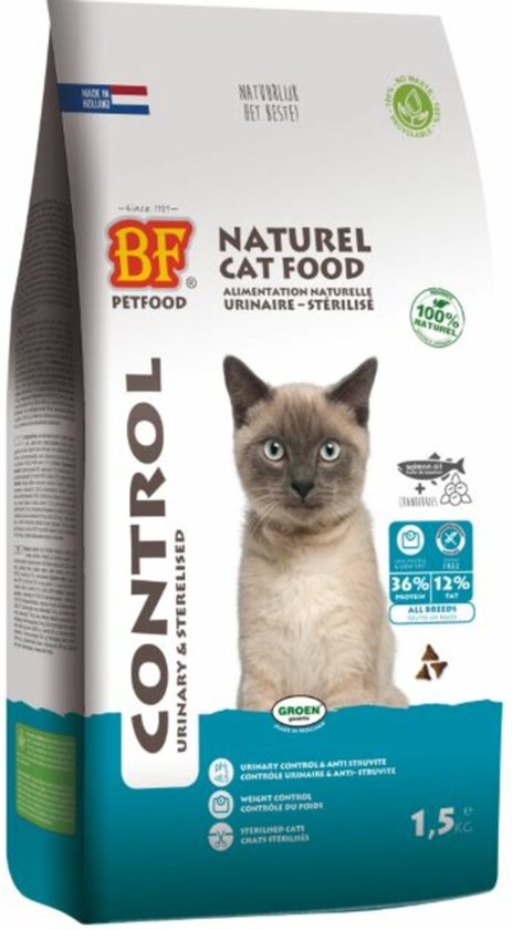BF Petfood Kattenvoer Control - 4 x 1,5 kg - Voordeelverpakking