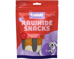 3x Braaaf Hondensnack Geperst Bot Kip 12,5 cm 130 gr