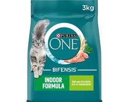 Purina One Indoor - Kattenvoer Droogvoer - Kalkoen - 4 x 3 kg
