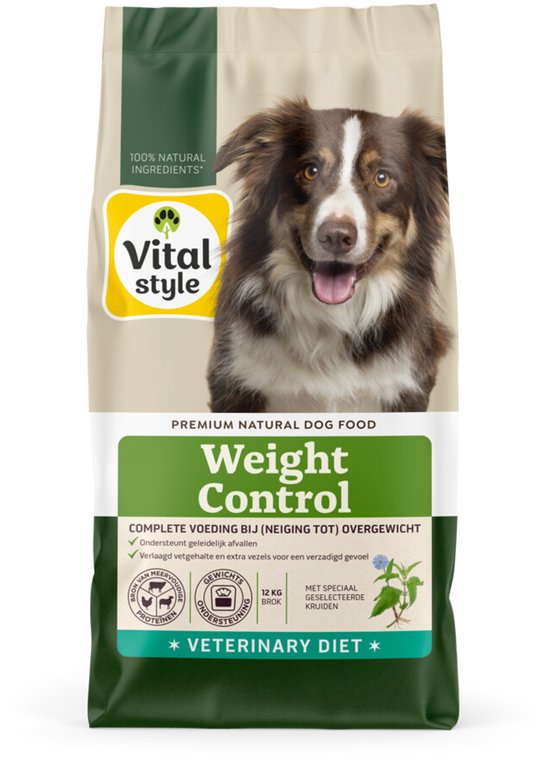 Vitalstyle Weight Control Hondenvoer - 2 x 12 kg - Voordeelverpakking
