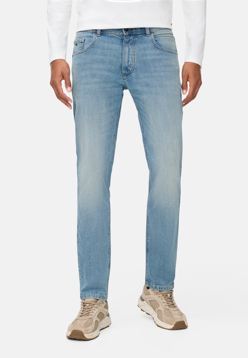 camel active fleXXXactive® denim 5-Zak Regular Fit Broek - Maat menswear-36/38 - Lichtblauw