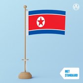 Tafelvlag Noord-Korea 10x15cm | met standaard