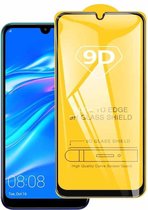 9D Full Glue Full Screen gehard glasfilm voor Huawei Y7 Prime (2019)