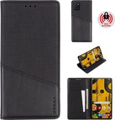 Voor Samsung Galaxy A81 MUXMA MX109 Horizontale flip lederen tas met houder & kaartsleuf & portemonnee (zwart)