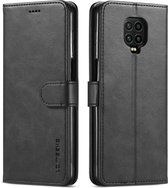 Voor Xiaomi Redmi Note 9 Pro / Note 9s LC.IMEEKE kalfsleer Horizontale flip lederen tas, met houder & kaartsleuven & portemonnee & fotolijst (zwart)