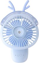 Desktop opvouwbare spray Mini-ventilator Cartoon bevochtiging Waterstraalventilator (blauw)