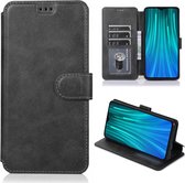 Voor Geschikt voor Xiaomi Redmi Note 8 Pro Kalfsstructuur Magnetische Gesp Horizontale Flip Leren Case met Houder & Kaartsleuven & Portemonnee & Fotolijst (Zwart)