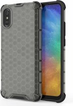 Voor Geschikt voor Xiaomi Redmi 9A schokbestendige honingraat pc + TPU-hoes (grijs)