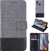 Voor OPPO Realme 3 Pro MUXMA MX102 horizontale flip canvas lederen tas met standaard & kaartsleuf & portemonnee functie (zwart)