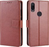 Retro Crazy Horse Texture Horizontale Flip Leather Case voor Xiaomi Redmi Note 7S, met houder & kaartsleuven & fotolijst (bruin)